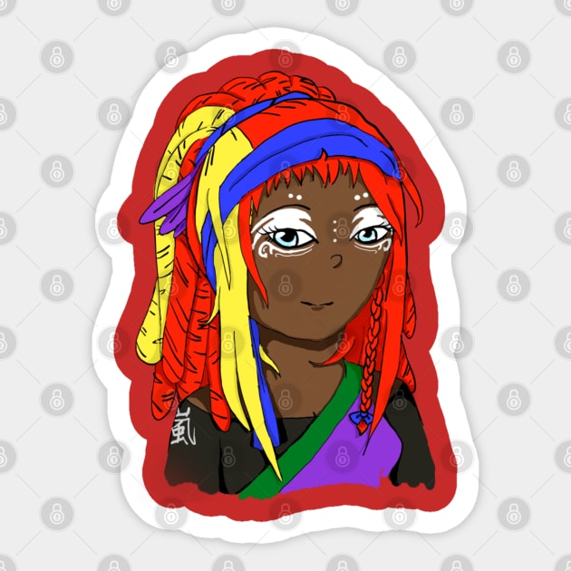 Pirate girl Sticker by Archanciel